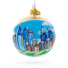 Load image into Gallery viewer, Skyline of Philadelphia, Pennsylvania Glass Ball Christmas Ornament 3.25 Inches