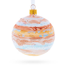 Load image into Gallery viewer, Jupiter Hand Painted Glass Ball Christmas Ornament 3.25 Inches