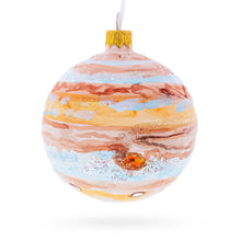 Load image into Gallery viewer, Jupiter Hand Painted Glass Ball Christmas Ornament 3.25 Inches