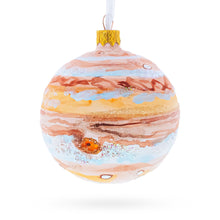 Load image into Gallery viewer, Jupiter Hand Painted Glass Ball Christmas Ornament 3.25 Inches