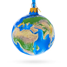 Load image into Gallery viewer, Planet Earth Globe Glass Ball Christmas Ornament 3.25 Inches