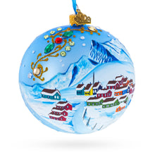 Load image into Gallery viewer, Greenland's Northern Lights Glass Ball Christmas Ornament