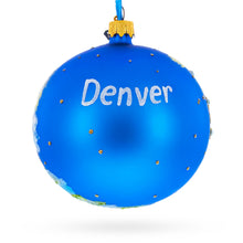 Load image into Gallery viewer, Denver, Colorado Jeweled Glass Ball Christmas Ornament 4 Inches