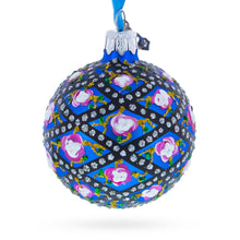 Load image into Gallery viewer, 1907 Rose Trellis Royal Green Glass Ball Christmas Ornament 2.4 Inches