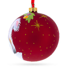 Load image into Gallery viewer, Fluffy White Persian Cat Glass Ball Christmas Ornament 3.25 Inches