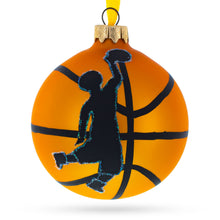 Load image into Gallery viewer, Basketball Player in Action Glass Ball Christmas Sports Ornament 3.25 Inches