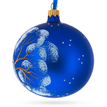 Load image into Gallery viewer, Bird Immersed in a Book Hand-Glass Ball Christmas Ornament 4 Inches