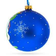 Load image into Gallery viewer, The Frog King Crowned in Splendor Hand-Glass Ball Christmas Ornament 4 Inches