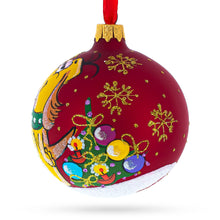Load image into Gallery viewer, Dogs Celebrating with Cocktails Glass Ball Christmas Ornament 3.25 Inches