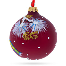 Load image into Gallery viewer, Jolly Puppy in Santa Hat Glass Ball Christmas Ornament 3.25 Inches