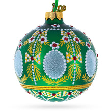 Load image into Gallery viewer, 1908 Alexander Palace Royal Green Glass Ball Christmas Ornament 3.25 Inches