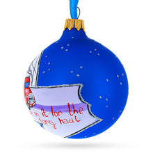 Load image into Gallery viewer, Truck Driver Glass Ball Christmas Ornament 3.25 Inches