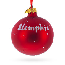 Load image into Gallery viewer, Memphis, Tennessee Glass Ball Christmas Ornament 3.25 Inches