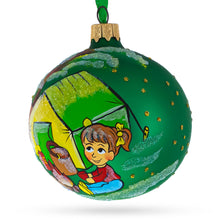 Load image into Gallery viewer, Hiking &amp; Camping Glass Ball Christmas Ornament 3.25 Inches