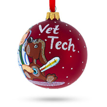 Load image into Gallery viewer, Veterinarian Technician Glass Ball Christmas Ornament 3.25 Inches