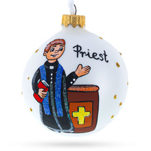 Load image into Gallery viewer, The Priest Glass Ball Christmas Ornament 3.25 Inches