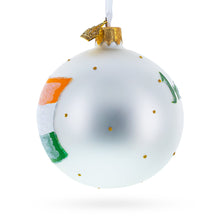 Load image into Gallery viewer, Flag of India Glass Ball Christmas Ornament 3.25 Inches