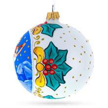 Load image into Gallery viewer, Ballet Dancers Glass Ball Christmas Ornament 4 Inches