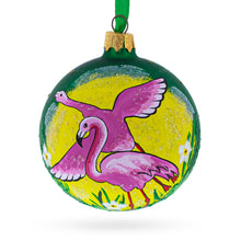 Load image into Gallery viewer, Pink Flamingos Glass Christmas Ornament 3.25 Inches