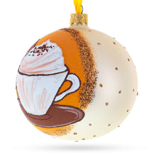 Load image into Gallery viewer, Passionate Cappuccino Lover Glass Ball Christmas Ornament 4 Inches