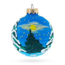 Load image into Gallery viewer, Santa and Two Snowmen Glass Ball Christmas Ornament 3.25 Inches