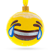 Load image into Gallery viewer, Laughing Facial Expressions Glass Ball Christmas Ornament 3.25 Inches
