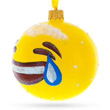 Load image into Gallery viewer, Laughing Facial Expressions Glass Ball Christmas Ornament 3.25 Inches