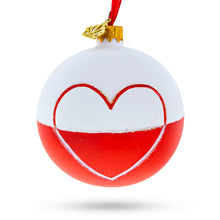 Load image into Gallery viewer, Poland Coat of Arms Glass Ball Christmas Ornament 3.25 Inches