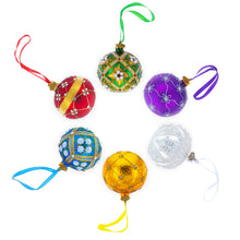 Load image into Gallery viewer, Multicolor Bejeweled Glass Ball Christmas Ornament 3.25 Inches
