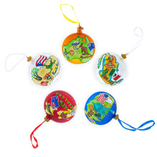 Load image into Gallery viewer, Venetia, Italy Glass Ball Christmas Ornament 4 Inches