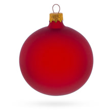 Load image into Gallery viewer, Set of 6 Translucent Red Glass Ball Christmas Ornaments 3.25 Inches