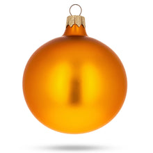 Load image into Gallery viewer, Set of 6 Matte Gold Glass Ball Christmas Ornaments 3.25 Inches