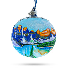 Load image into Gallery viewer, Moraine Lake near Banf, Alberta, Canada Glass Ball Christmas Ornament 4 Inches