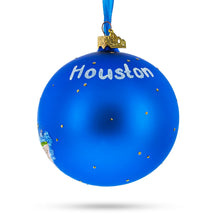 Load image into Gallery viewer, Space Center, Houston, Texas, USA Glass Ball Christmas Ornament 4 Inches