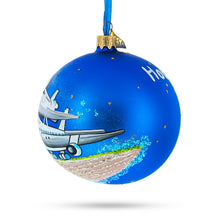 Load image into Gallery viewer, Space Center, Houston, Texas, USA Glass Ball Christmas Ornament 4 Inches