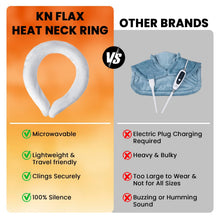 Load image into Gallery viewer, Portable Neck Heating Pad, Microwavable Ring for Neck Pain Relief, Cramps, and Sore Muscles