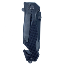 Load image into Gallery viewer, Thin Green Line Police collectible 3-in-1 Tactical Officer Rescue knife tool with Seatbelt Cutter, Steel Serrated Blade, Glass Breaker Border Patrol Army Marines Deputy Sheriff BPA CBP