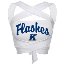 Load image into Gallery viewer, Kent State White Multi Way Bandeau Top