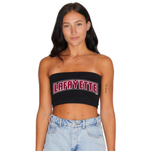 Load image into Gallery viewer, Lafayette College Black Bandeau Top