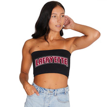 Load image into Gallery viewer, Lafayette College Black Bandeau Top