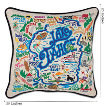 Load image into Gallery viewer, Lake Tahoe Hand-Embroidered Pillow