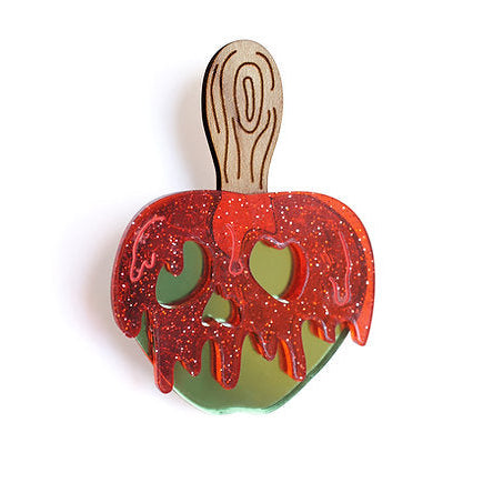 Spooky Candy Apple Brooch by Laliblue