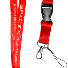 Load image into Gallery viewer, DL12-010 SpaceX Launch Crew Lanyard ID Card holder or Keychain school student 31 inch with Space X