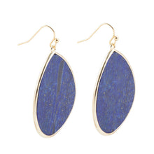 Load image into Gallery viewer, Lapis Slab Drop Earrings