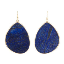 Load image into Gallery viewer, Lapis Slab Drop Earrings