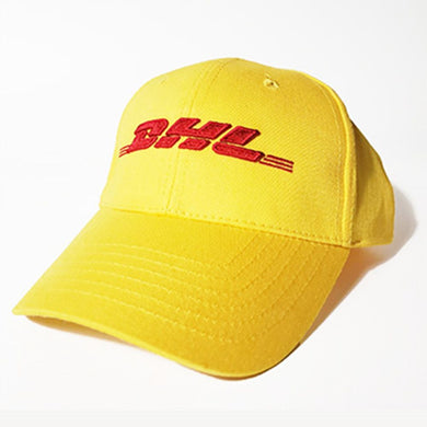 Yellow and Red DHL Baseball Cap