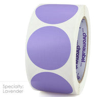 Load image into Gallery viewer, 2&quot; Permanent Color-Code Round Dot Inventory Labels: 500/Roll