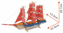 Load image into Gallery viewer, Sailing Ship Model Kit - Wooden Laser-Cut 3D Puzzle (77 Pcs)