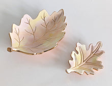 Load image into Gallery viewer, Watercolor Leaf Trays with 22K Gold Accents