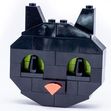 Load image into Gallery viewer, Custom Halloween Black Cat made using LEGO parts